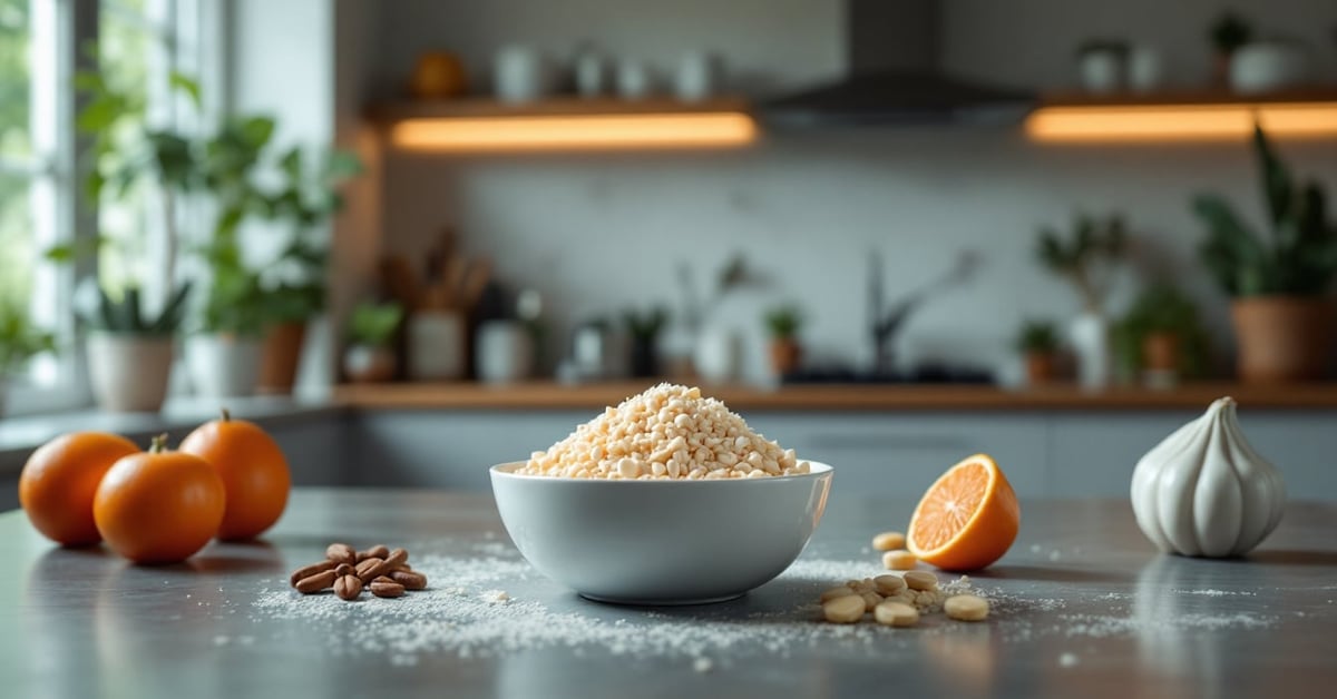 Protéine musculation : aliments riches en protéines et équipement de fitness pour la prise de masse